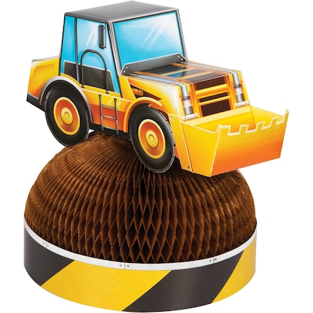 Creative Converting Big Dig Construction Centerpiece, 9"x11.5", 6PK 340058